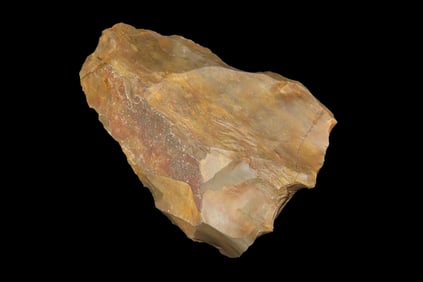 5" x 3 1/4" x 1 1/2" Acheulean Hand Axe, found at Kathu Townlands Site, Northern Cape Province,