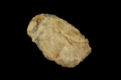 2 3/4" x 1 3/4" x 1/2" Mousterian Bifacial Tool/Blade, found by Edouard Perez at the Putanges Site,