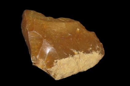 3 1/2" Acheulian Pointed Single Side Scraper, Found in Southwest France, Ex Jerry Sherman, Ex Duncan