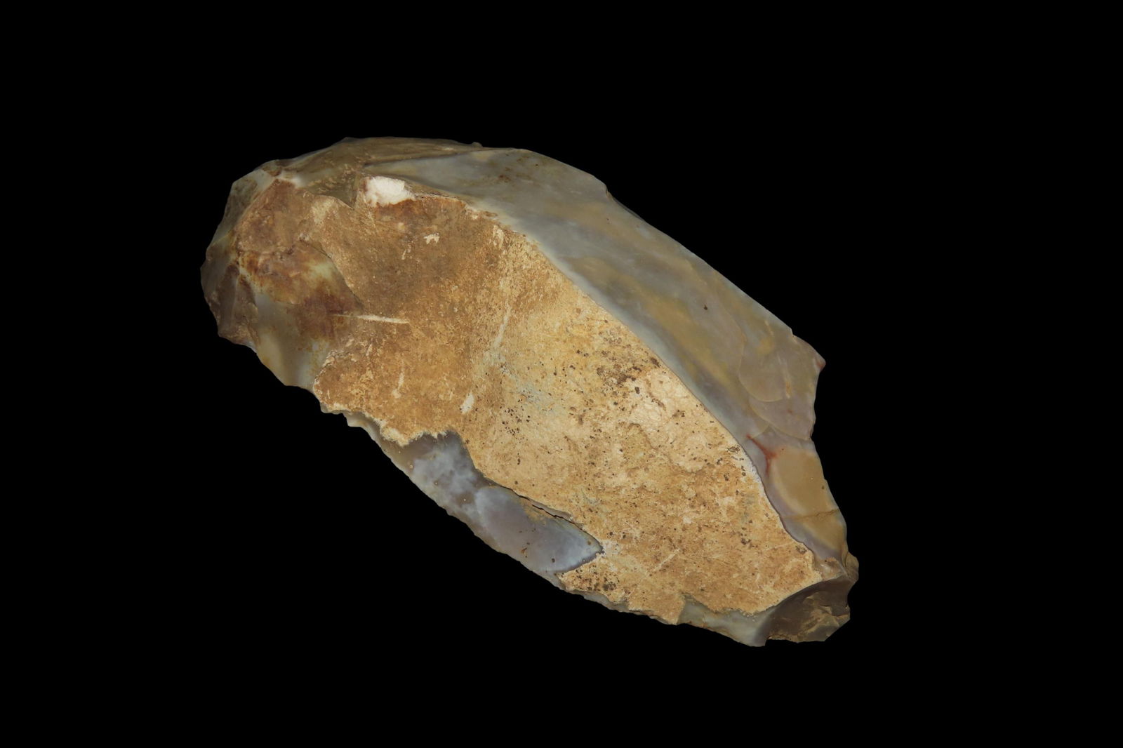 4 1/8" x 1 7/8" Mousterian (Neanderthal) Mid-Paleolithic Scraper, From Sens, Yonne Region, France (1 of 8)