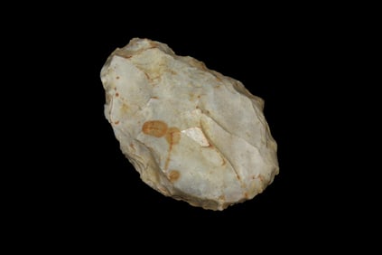 2 1/2" X 1 3/4" X 3/4" Mousterian Handaxe-Neanderthal, found in Putange, Normandy, France by Edouard