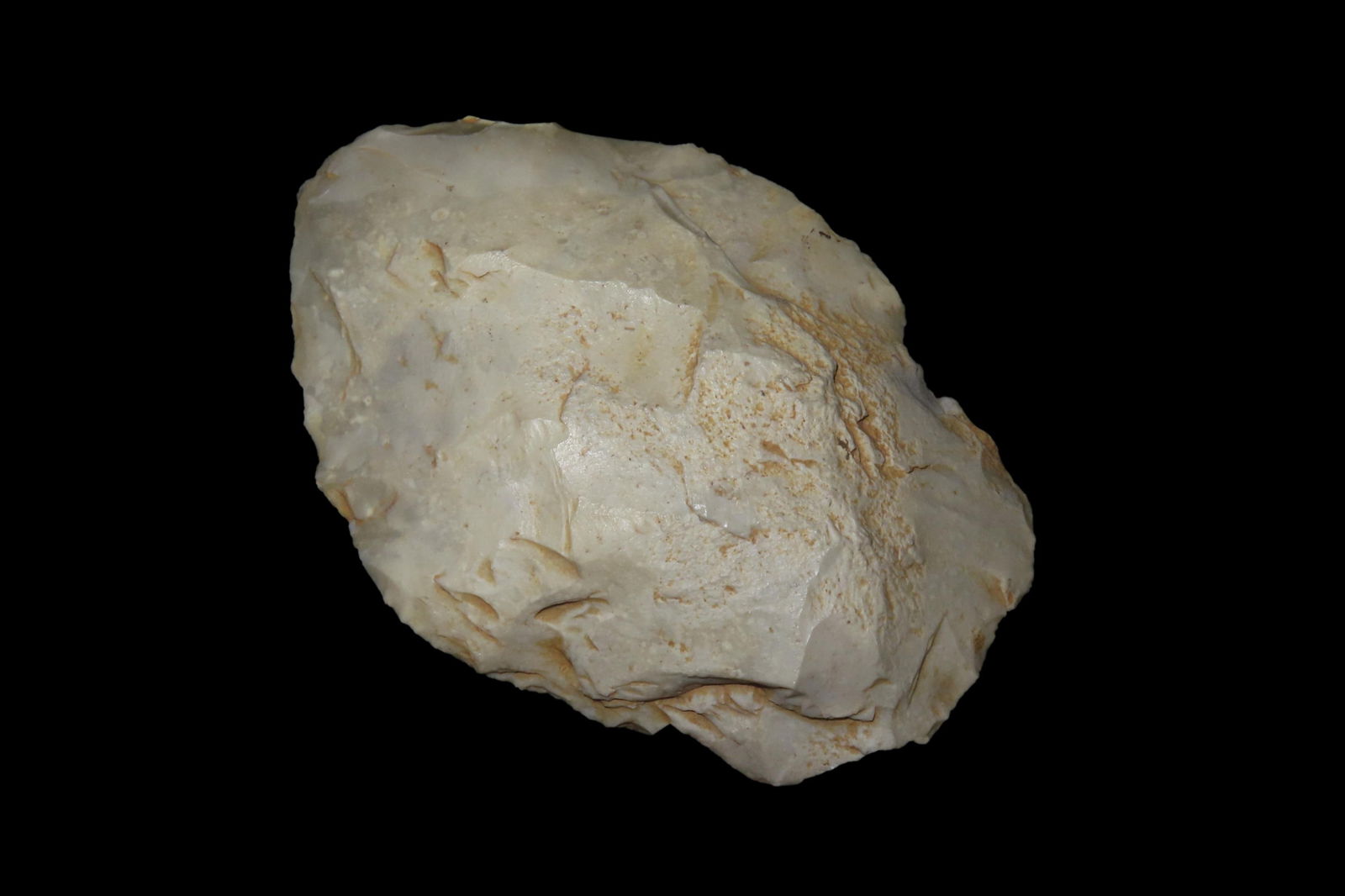 5" X 3 1/2" X 1 1/4" Paleolithic Ovate Handaxe/ Cleaver, found in Greenhithe, Kent, England in 1876. (1 of 8)