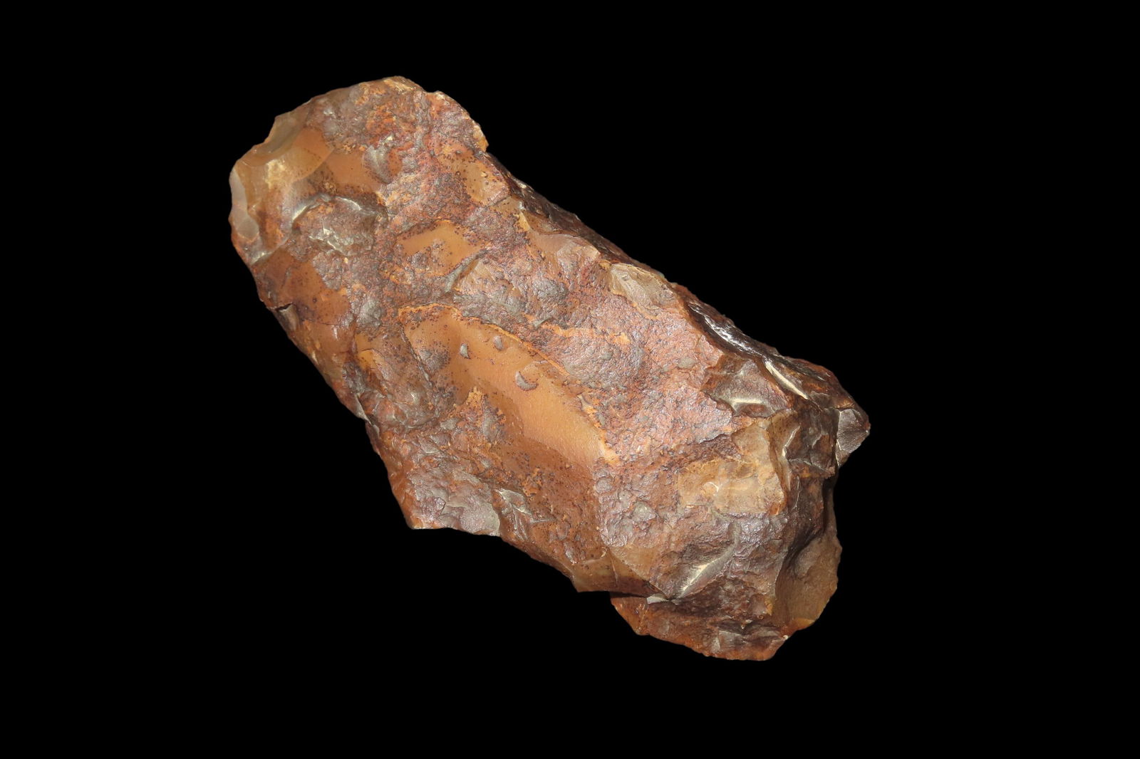 5" X 2 3/8" X 1 1/4" Mid-Paleo Scraper/ Axe, found by Wes Smith March 1992 at Quarry Site, En Avdat (1 of 8)