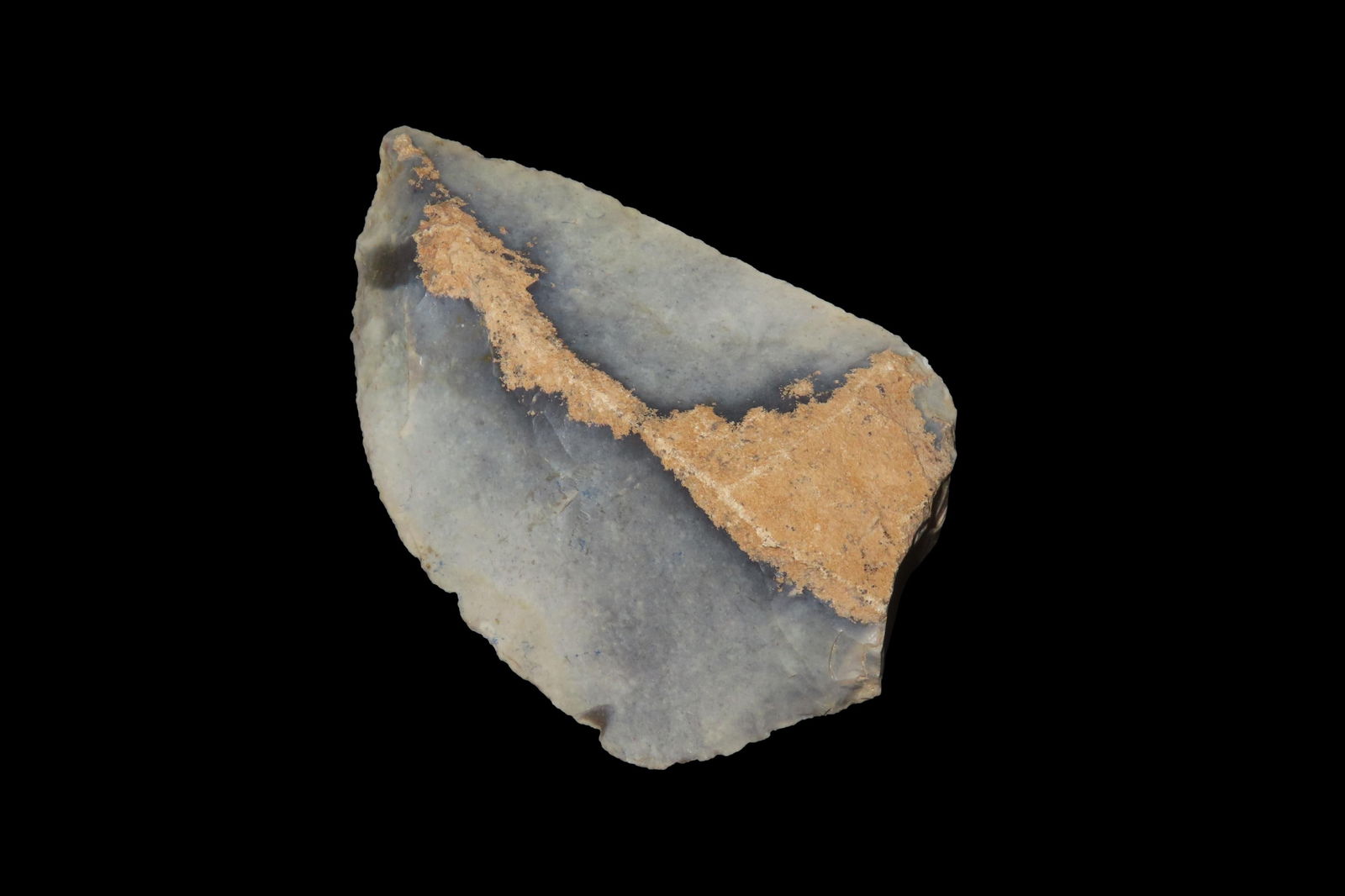 3 5/8" X 2 1/4" X 11/16" Mid-Paleolithic Mousterian Scraper, found in Yonne, France, Ex Jan (1 of 8)