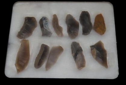 11 Mesolithic Blades, Found in Germany at Velten, North of Berlin near the Havel River