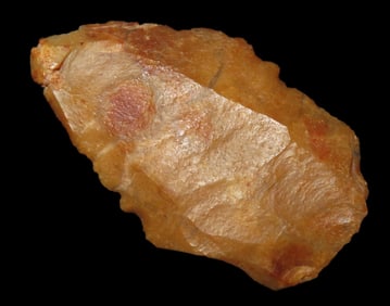 2 1/8" X 1 5/16" X 1/4" Aterian Mousterian Point, Found in Western Algeria, 35,000 BC