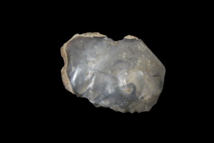 2 3/8" X 1 5/8" X 3/8" Neolithic Scraper/ Knife, Found in Avebury, Wiltshire, England  in 1909 by