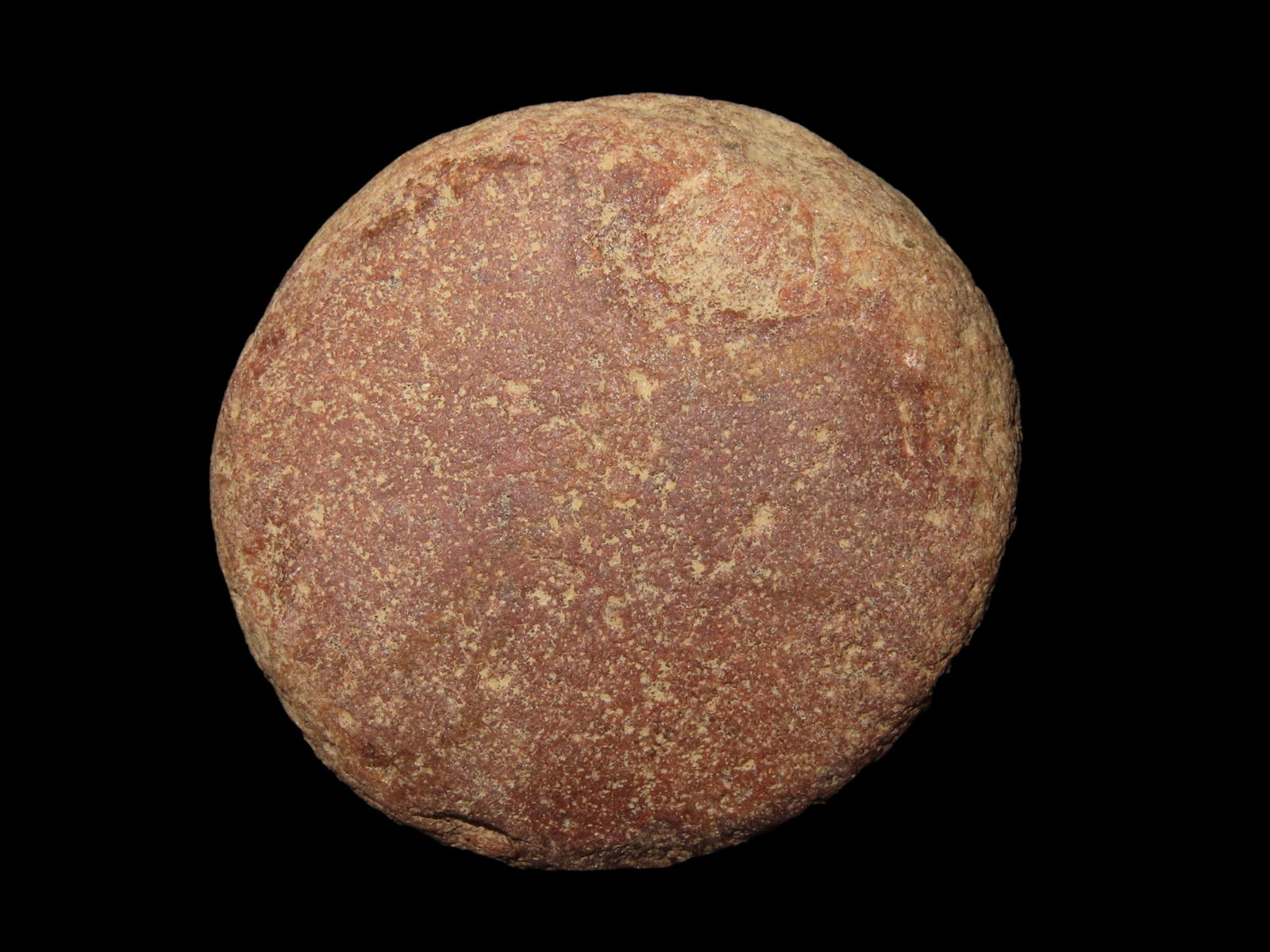 2 3/16" Reddish Quartz Biscuit Discoidal, Found Between 1968- 2023 By Jeff Thompson in Camden County (1 of 5)