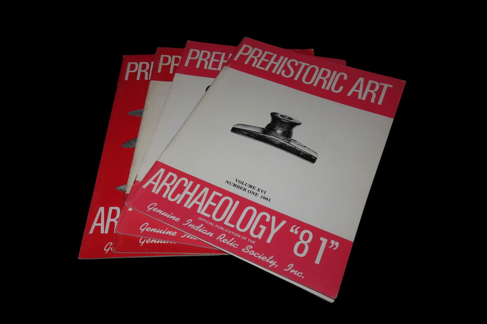 Lot of Prehistoric Art Archaeology, 2 journals 1980, 2 journals 1981 (1 of 3)