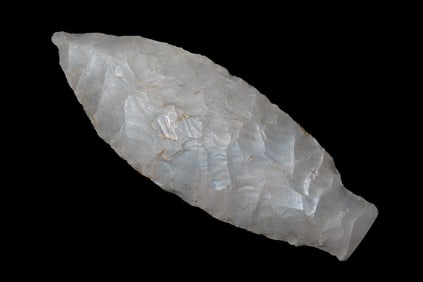 3 5/16" X 13/16" Benton River- Elk River, Dickey COA, Found in Central Kentucky, Ex Bill Pettit