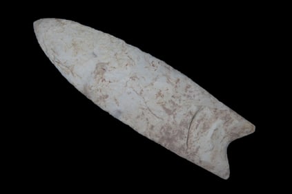 4 13/16" X 1 7/16" Clovis, Stermer COA, Found in Adams Co. IL., Ex Dr James Reed/ Walt Mclntire