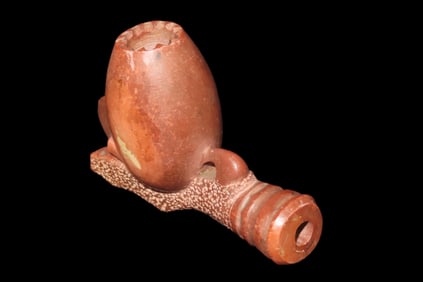 3 1/2" Eagle Claw Pipe, Made From Catlinite, Late 1800's
