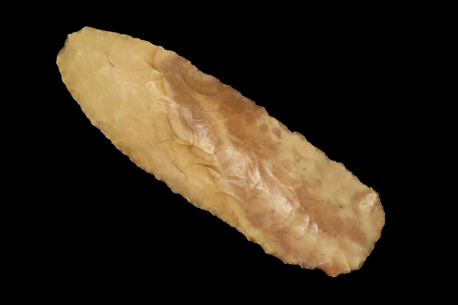 4 3/8" X 1 7/16" Archaic Knife Preform, Dickey COA, Found in West Texas, Ex Michael Houghs: 4 3/8" X 1 7/16" Archaic Knife Preform, Dickey COA, Found in West Texas, Ex Michael Houghs