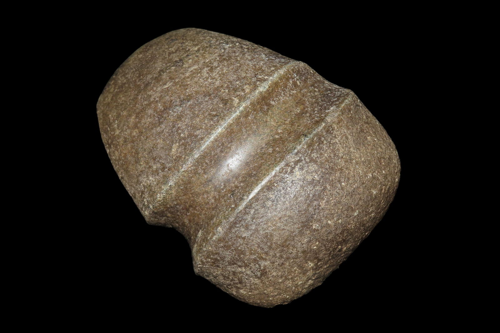 6 3/4" X 4 3/4" Three Quarter Grooved Axe, Motley COA, Found in Greene Co, IL (1 of 8)