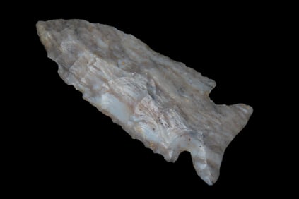 2 11/16" X 1 1/8" Kirk Corner Notch, Dickey COA, Found in Perry Co. OH., Ex Jerry Dickey