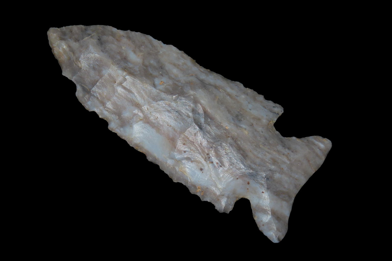 2 11/16" X 1 1/8" Kirk Corner Notch, Dickey COA, Found in Perry Co. OH., Ex Jerry Dickey (1 of 8)