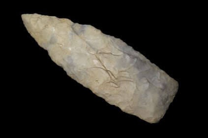 3 1/4" X 1 1/4" Paleo Lanceolate, Dickey COA, Found in Athens Co. OH., Ex Kevin Cordiero