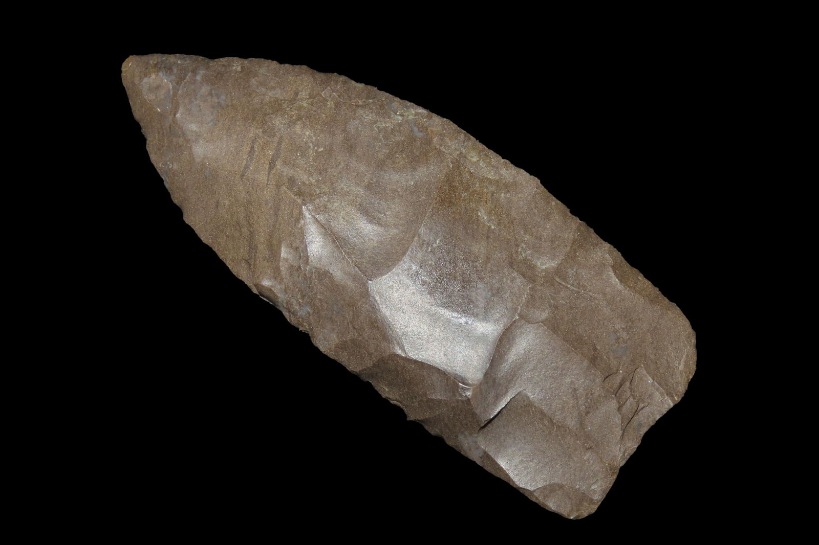 3 1/2" X 1 1/4" Archaic Knife, Dickey COA, Found in Hardin Co. TN., Ex Jerry Dickey (1 of 8)