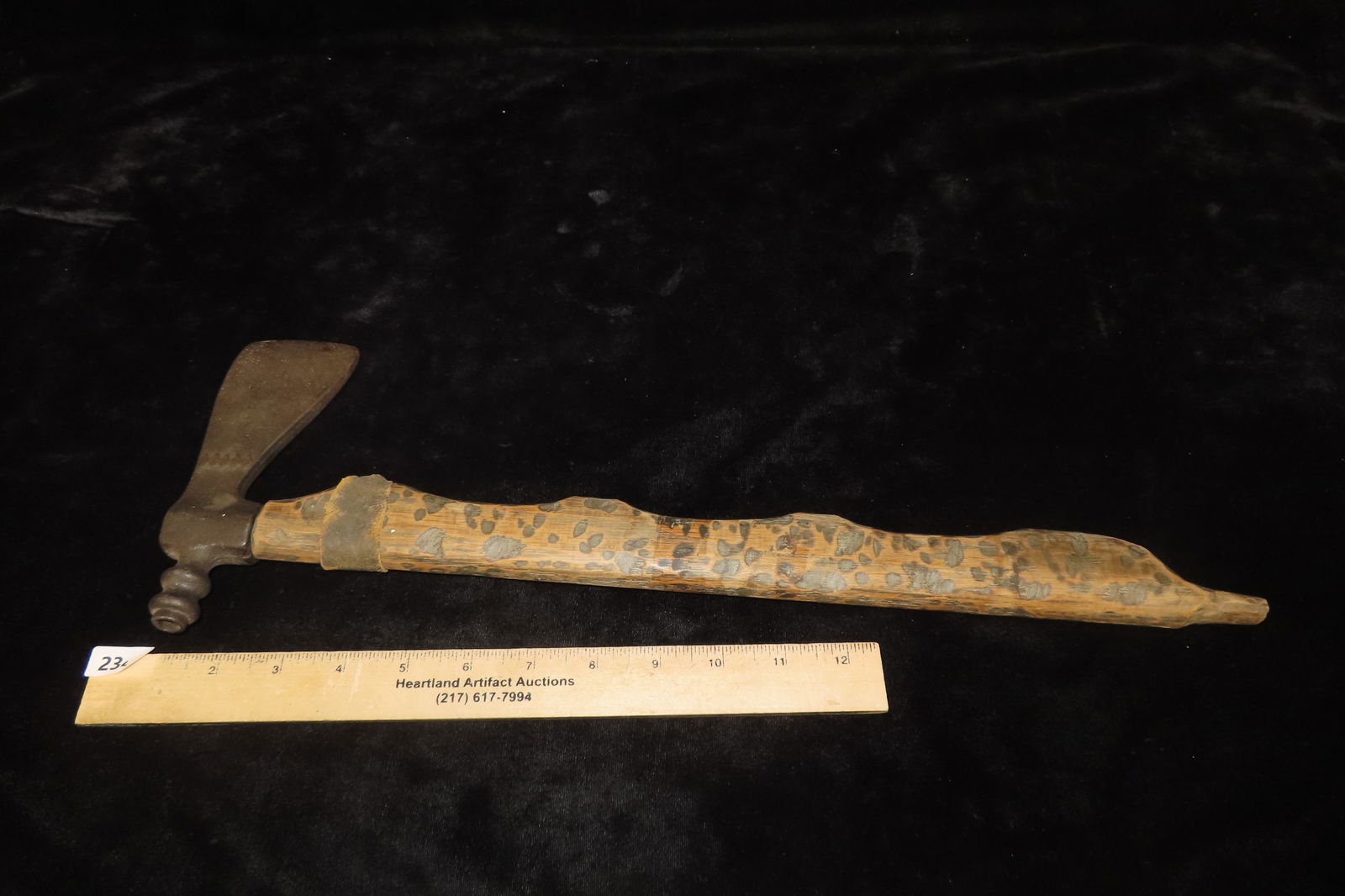18 1/8" Historic Pipe Tomahawk Axe - 12