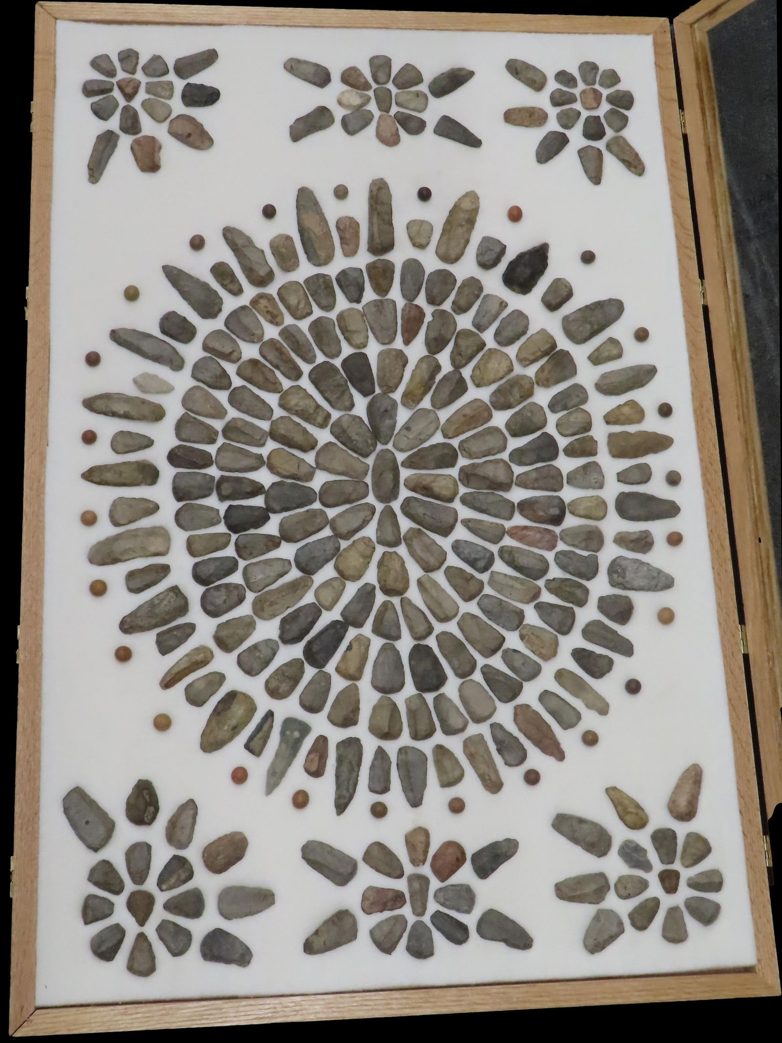 36" x 24" Frame of Points Arranged Decoratively, Ex Jeff Thompson Collection: 36" x 24" Frame of Points Arranged Decoratively, Ex Jeff Thompson Collection