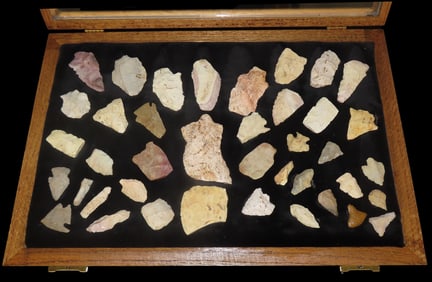 12x18" Wooden Frame Of Points Found In Florida And Georgia Found From 1968-2023 EX: Jeff Thompson