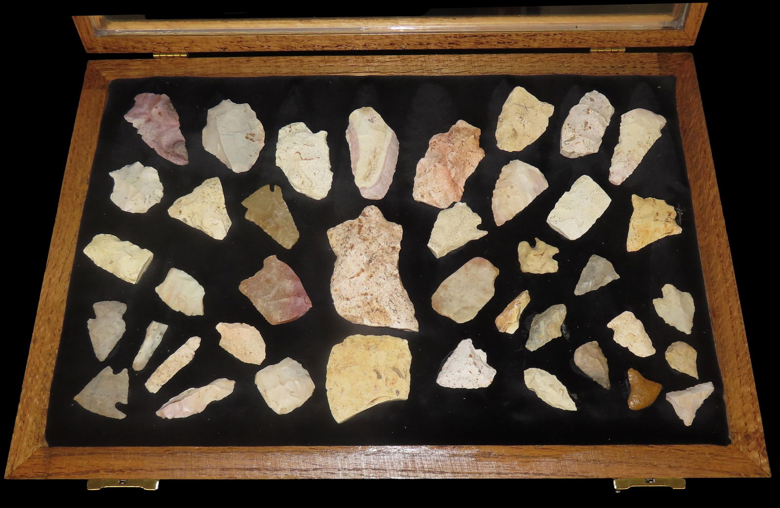 12x18" Wooden Frame Of Points Found In Florida And Georgia Found From 1968-2023 EX: Jeff Thompson (1 of 11)