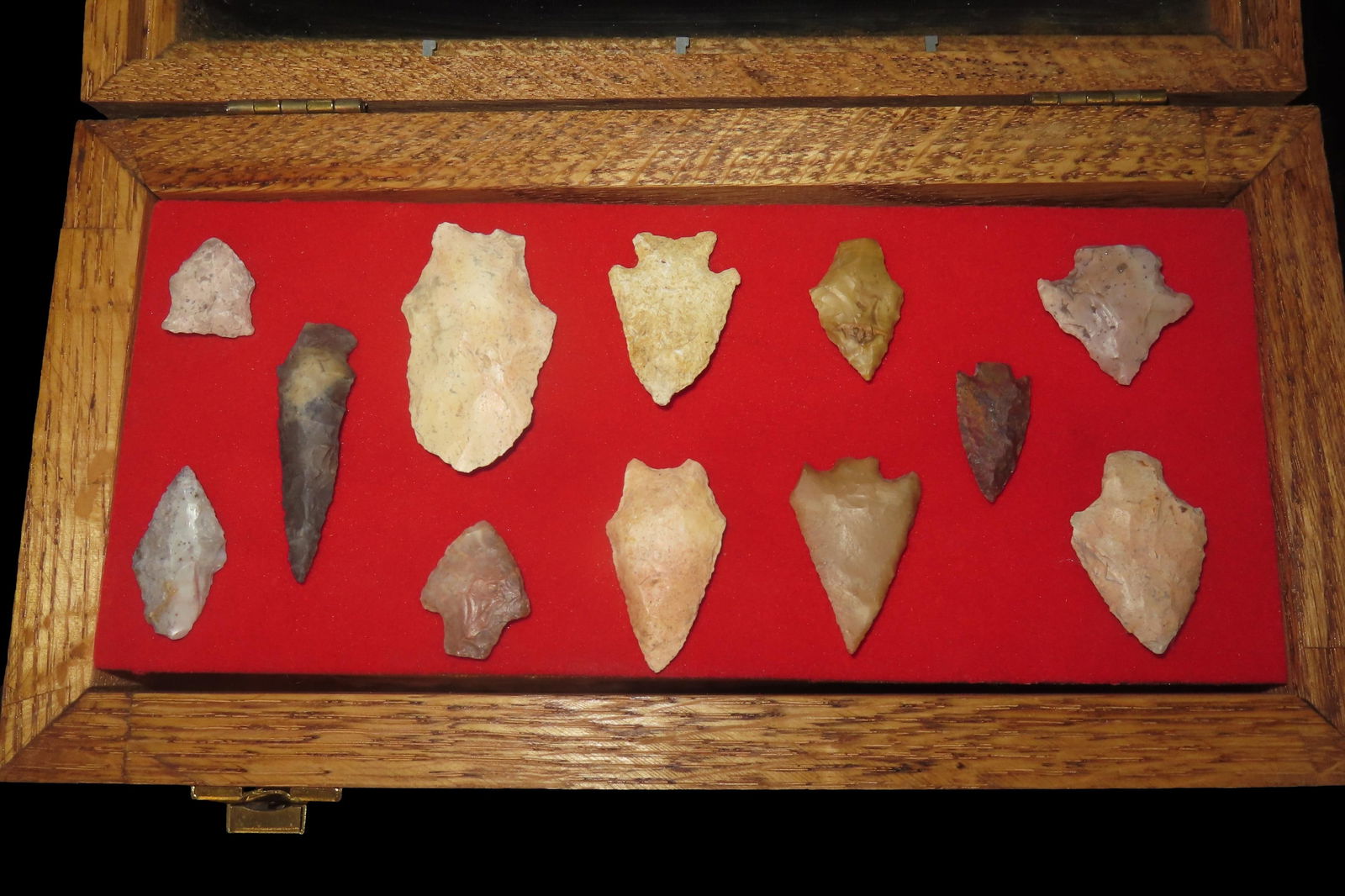 10x6" Walnut Frame With Points Found In Florida And Georgia Found From 1968-2023 EX: Jeff Thompson (1 of 5)