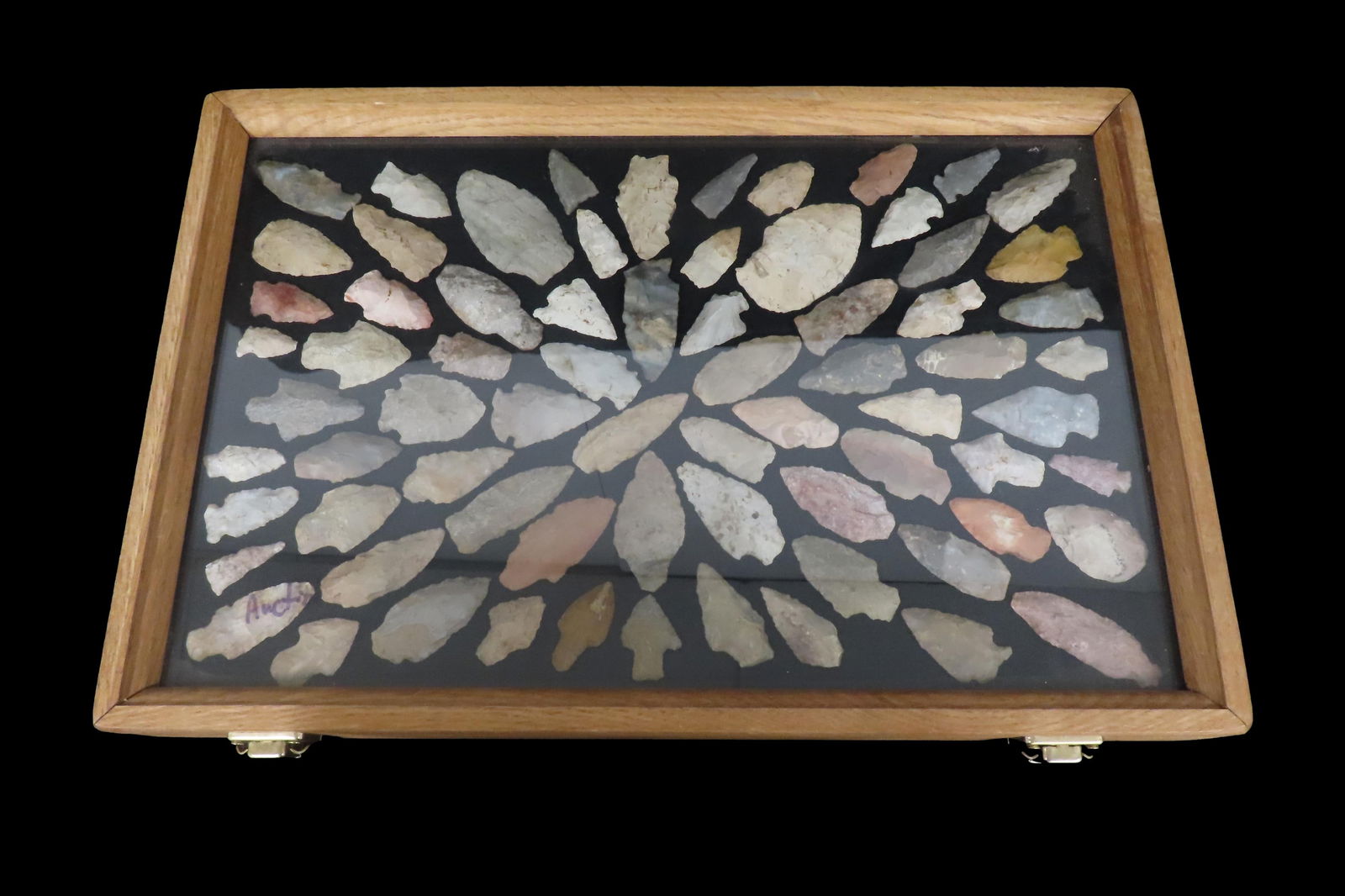 12x18" Walnut Frame Of Points Found In Kentucky EX: Jeff Thompson (1 of 10)