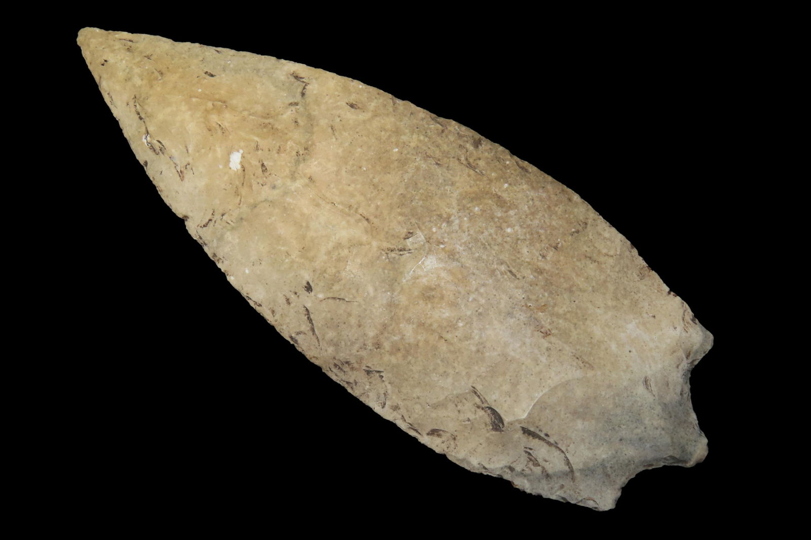 5 11/16" x 2 1/8" Pre-Columbian Stemmed Point, Motley COA, found in Belize, South America (1 of 9)