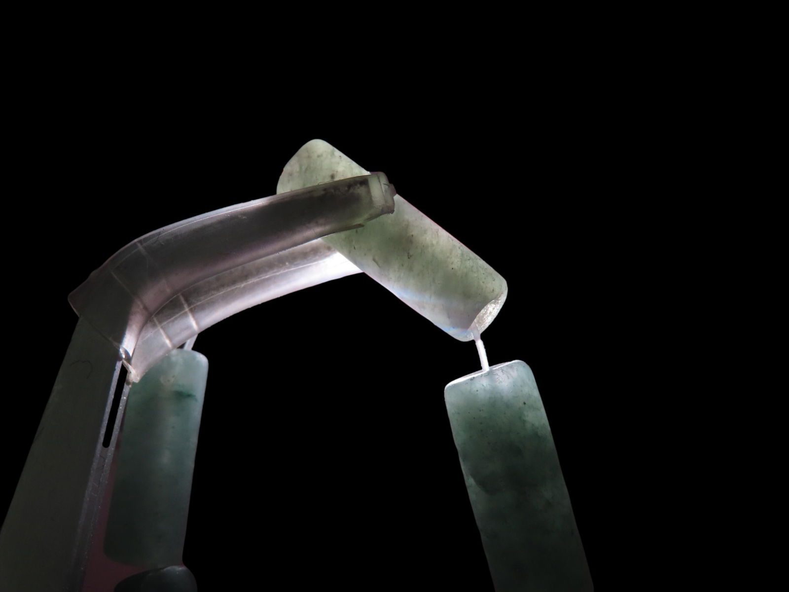 24" Strand of Pre-Columbian Tairona/Mayan Jade Beads, South America (1 of 9)