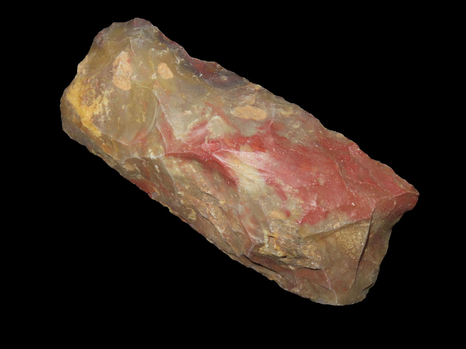 5" x 2 1/8" Colorful Neolithic Celt, found in Northern Africa (1 of 6)