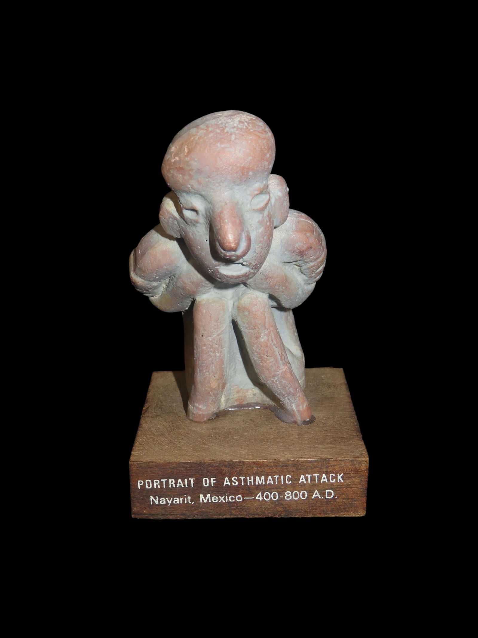 Pre Columbian Portrait/Figure Asthmatic Attack Nayarit, Mexico Ca.400-800 A.D. (1 of 6)