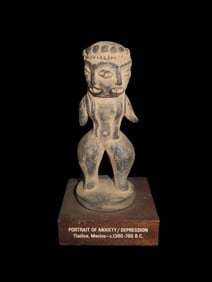 Pre Columbian Portrait Anxiety/Depression Tlatilco. Mexico 1300-700 B.C.
