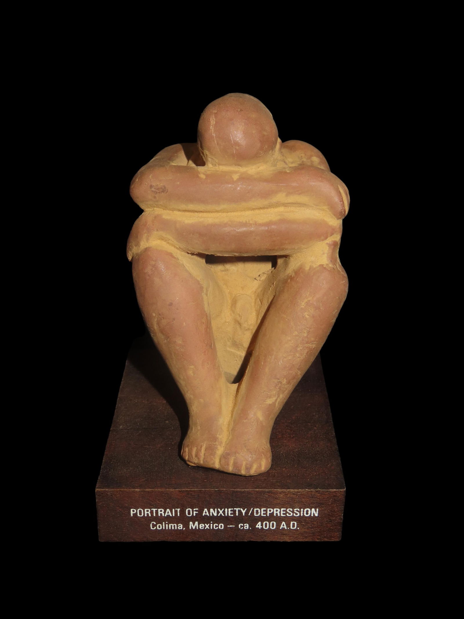 Pre Columbian Portrait/Figure Anxiety/Depression Colima,Mexico Ca. 400-A.D.: Pre Columbian Portrait/Figure Anxiety/Depression Colima,Mexico Ca. 400-A.D.