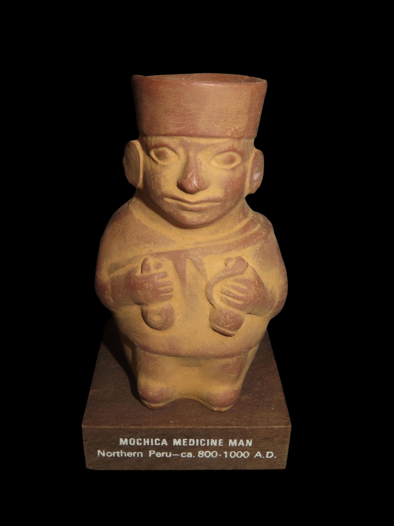 Pre Columbian Portrait/Figure Medicine Man Northern Peru Ca. 800-1000 A.D. (1 of 7)