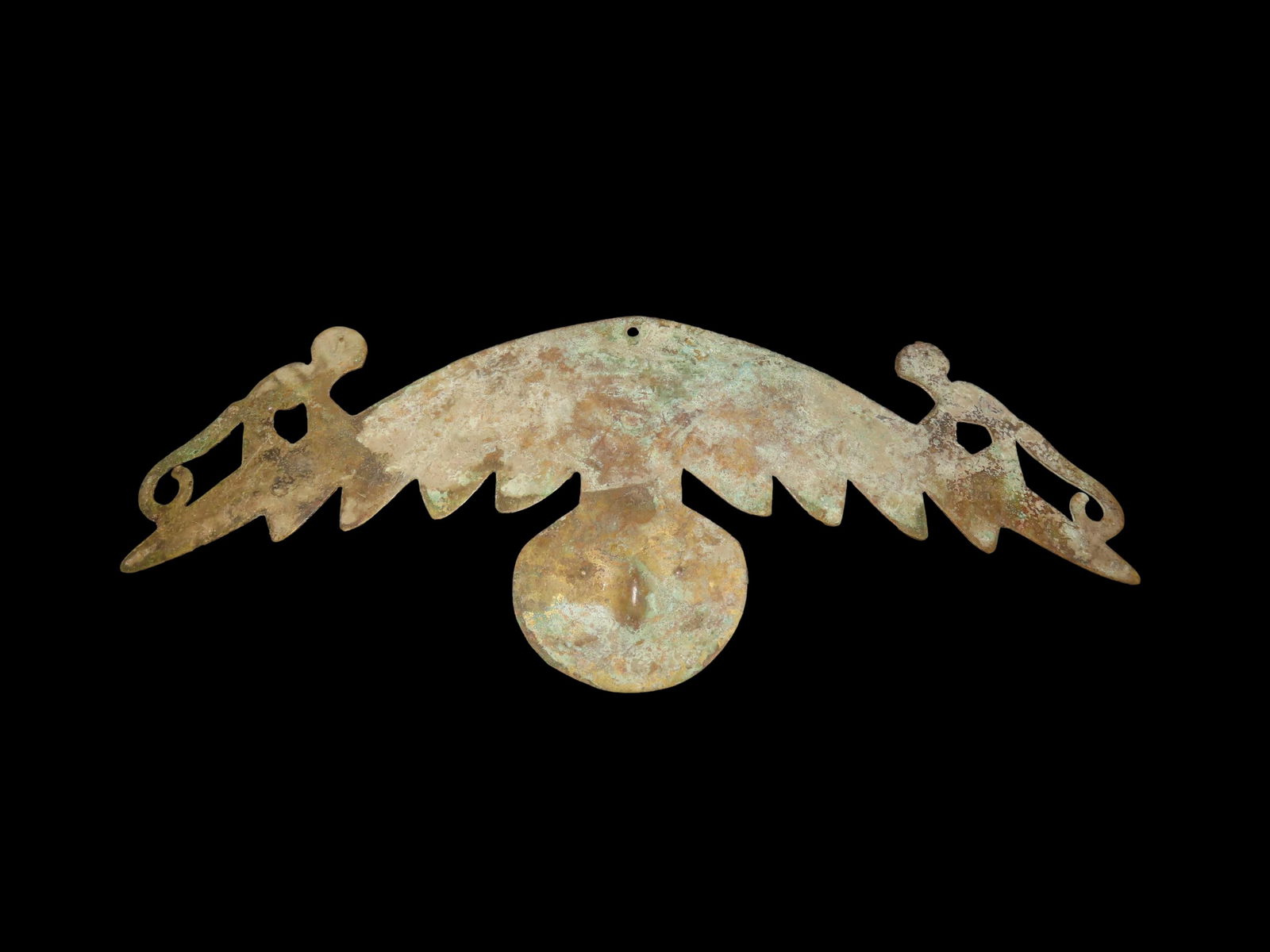 7" X 2 3/4" Pre-Columbian Zoomorphic Pendant, Motley COA, Found In Peru (1 of 11)