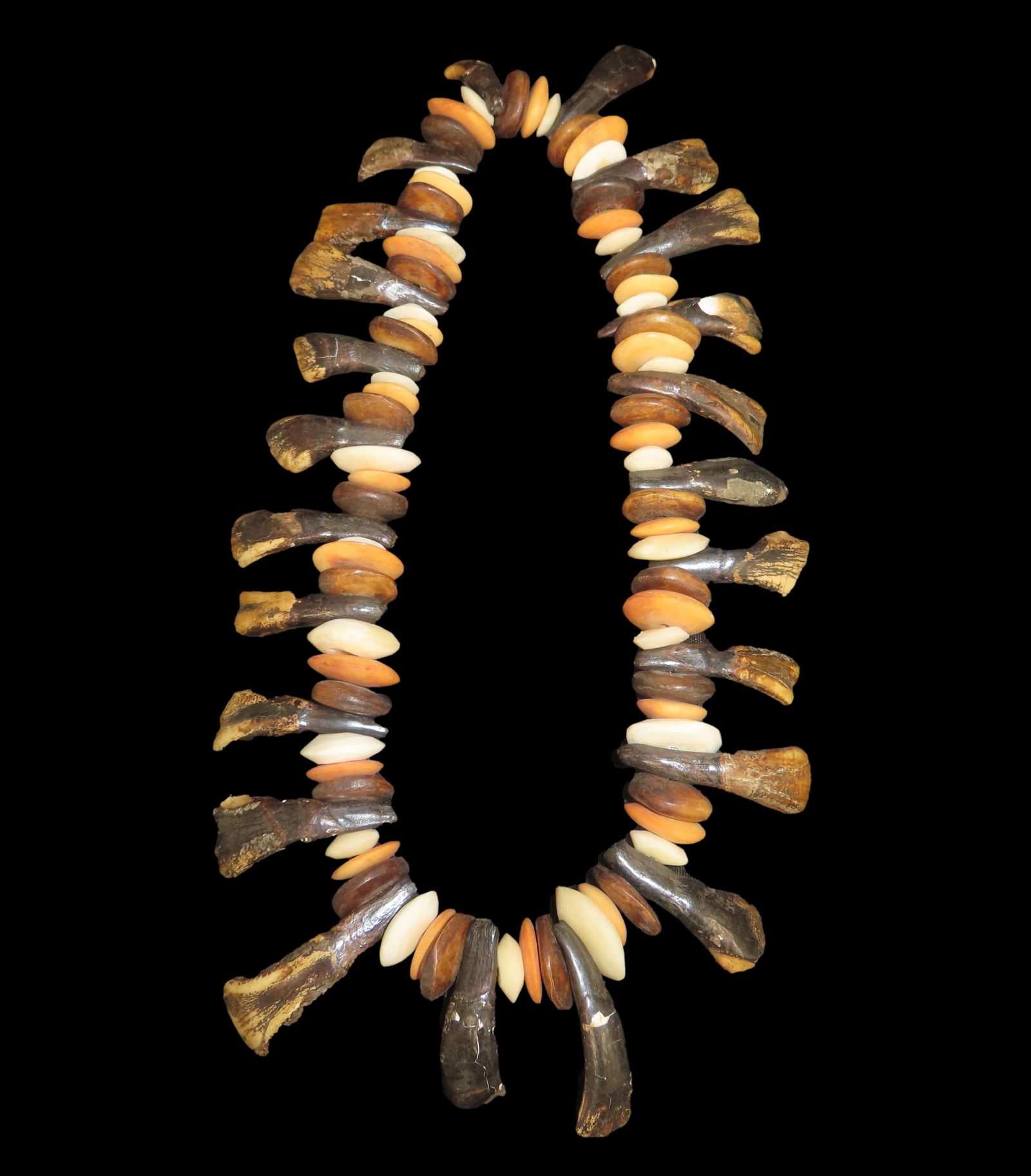 American Indian Buffalo teeth and Bead Necklace (1 of 8)