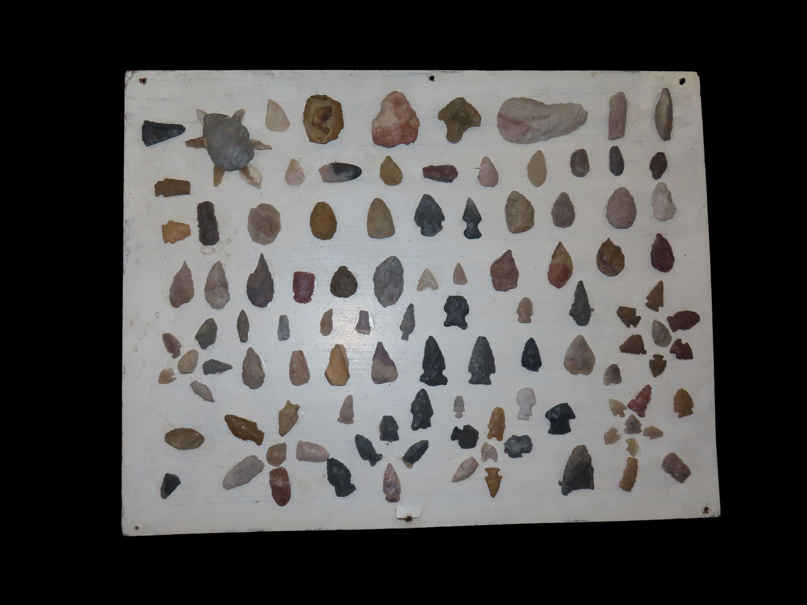 22" X 17" Frame of Arrowheads (1 of 8)