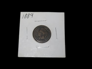 1889 Rare Indian Head Penny Us Currency