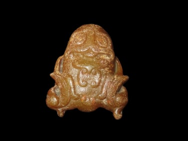 Old Chinese Hongshan Culture Jade Effigy Carving/Pendant