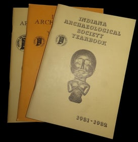 Indiana Archaeological Society Yearbooks 3 Journals 1981-1986