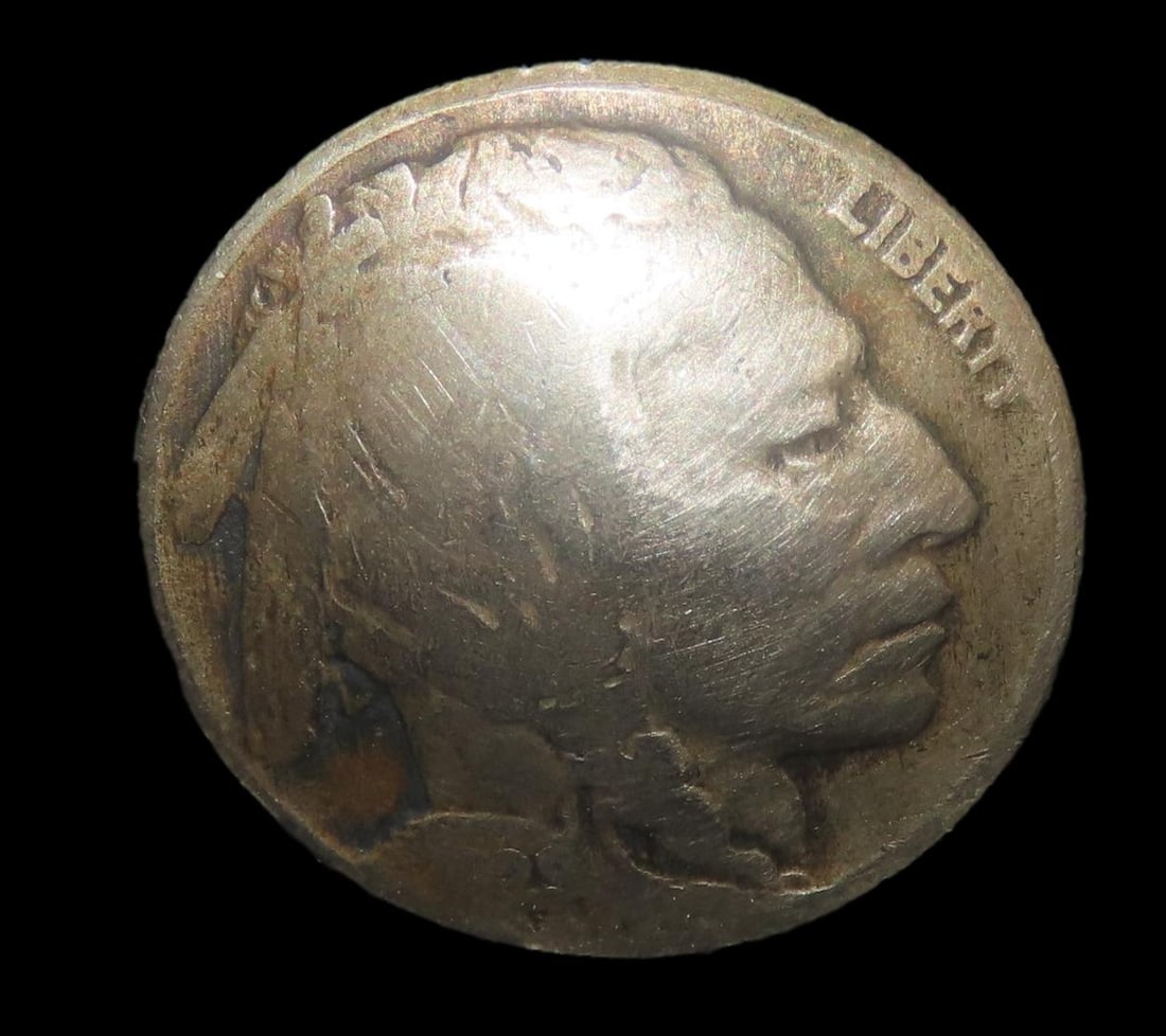 Indian Head Buffalo Nickel Ring, Hand Made Art (1 of 5)