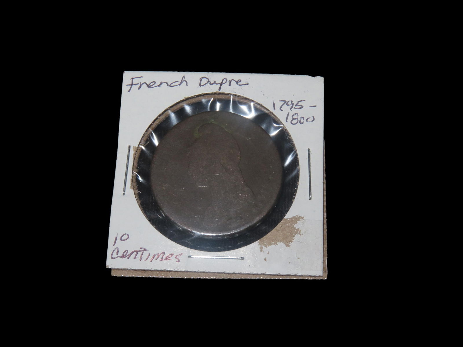 French Dupre 1795-1800 10 Centimeter Antique Coin (1 of 3)