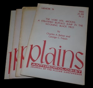 Plains Anthropologist Journals Of The Plains Conference Wyoming Black Hills ETC, 4 Journals 1980's