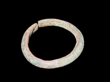 Bracelet/Currency-Bronze Manilla West Africa, Likely Nigeria As Currency For Trading Hundreds Of