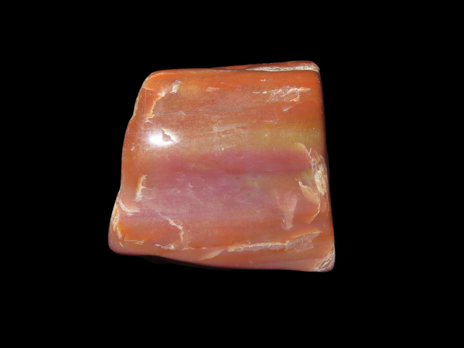 Wonderful Polished Carnelian Agate Petrified Wood Collectible Gem Mineral Specimen 55 Grams (1 of 6)