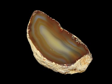 Wonderfully Colorful Polished Gem Agate EX: Dennis DeRosear Coll.