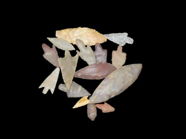 Saharan Neolithic Sahara Desert 4000-6000 Years BP 15 Arrowheads