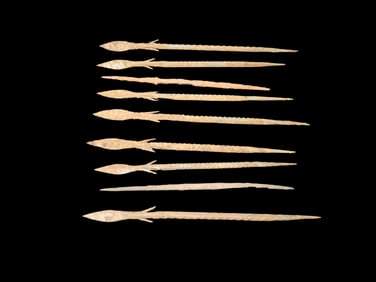 Steel Spears Points Africa Early Mid 1800"s