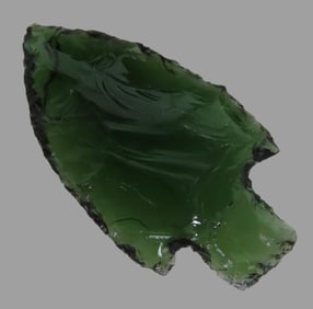 Colorful  Glass Historic Arrowhead From New Mexico